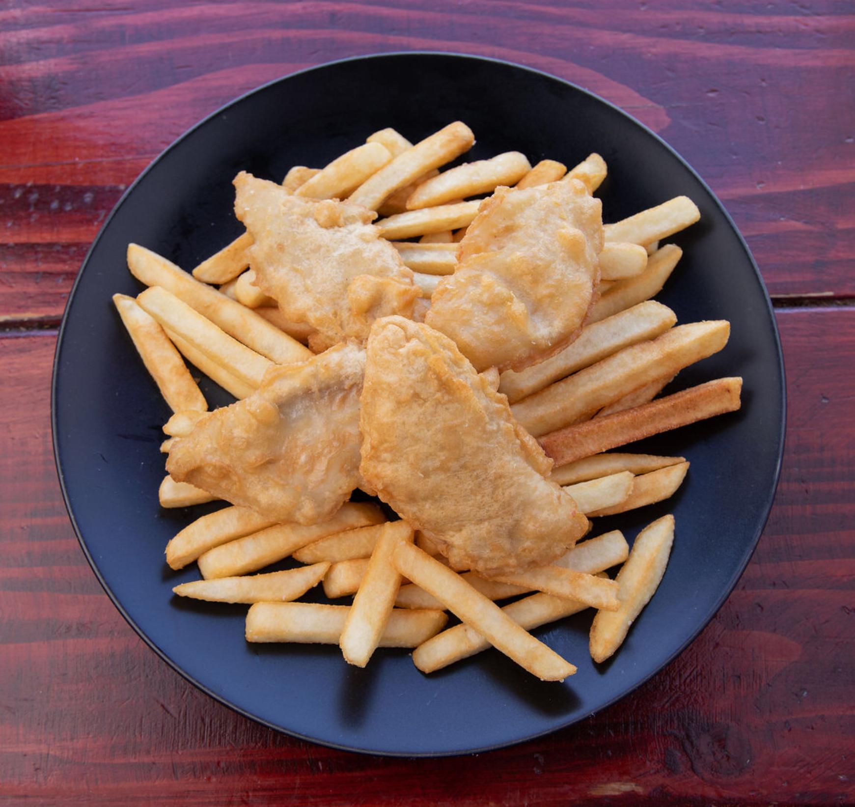 Order Fish n’ Chips food online from Meshuga 4 Sushi - W. Pico Blvd. store, Los Angeles on bringmethat.com