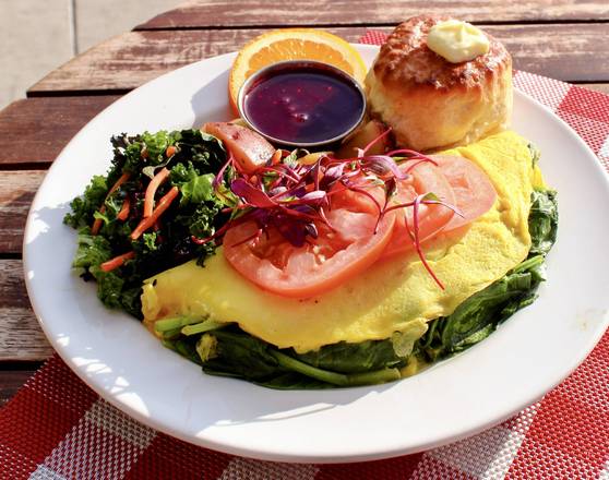Order Spinach Omelet food online from Arize Bistro store, Long Beach on bringmethat.com