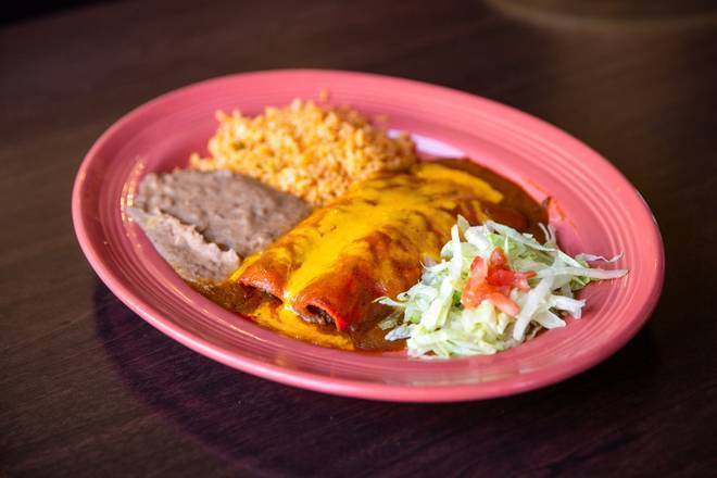 Order Beef Enchilada food online from Las Palapas store, College Station on bringmethat.com