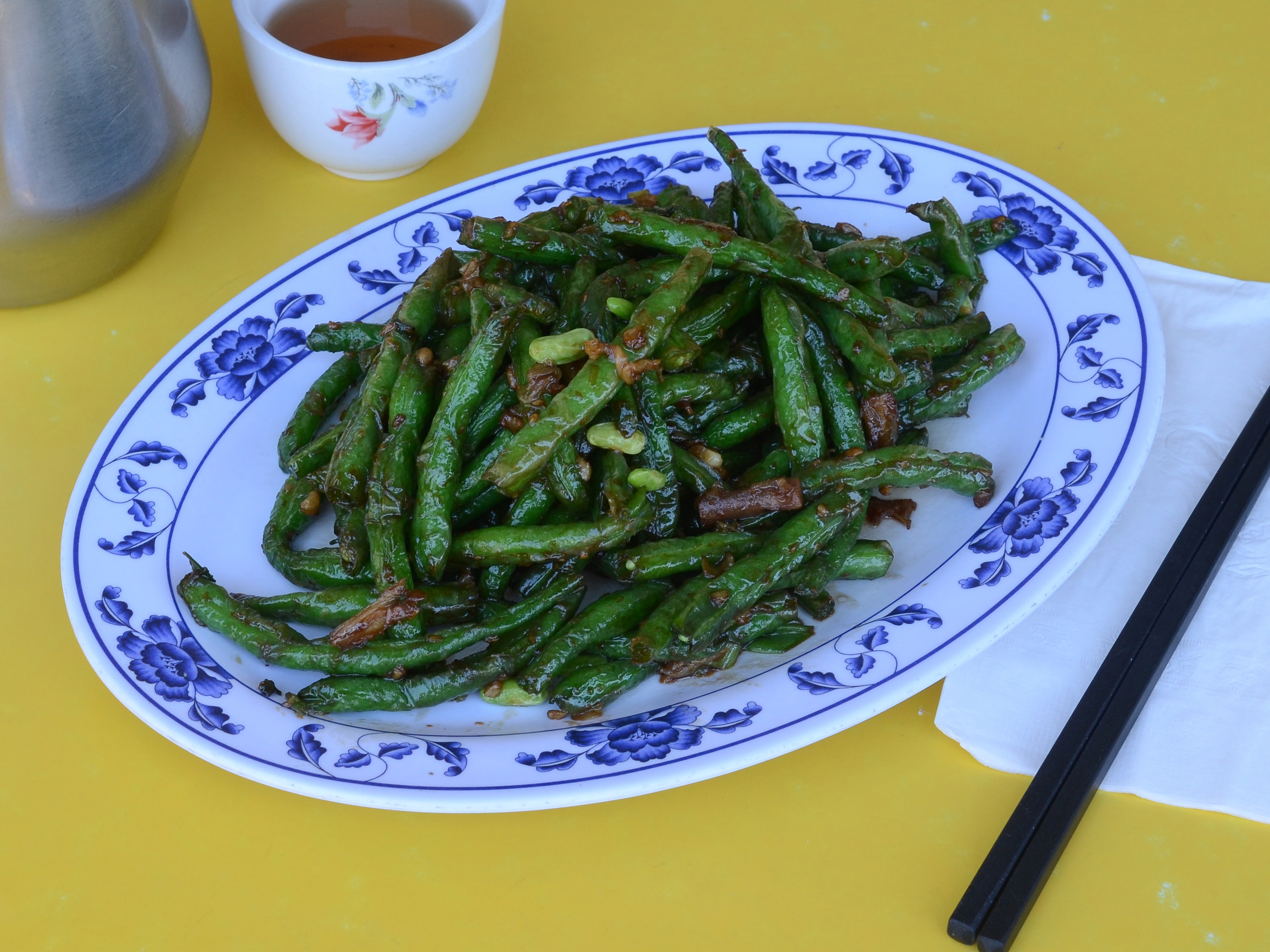 Order Dry Braised Green Beans Special food online from Shandong Restaurant store, Oakland on bringmethat.com