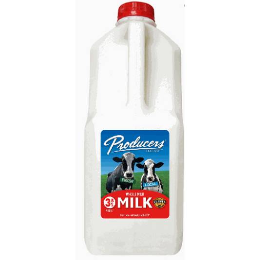 Order Producers Whole Milk - Half Gallon food online from IV Deli Mart store, Goleta on bringmethat.com