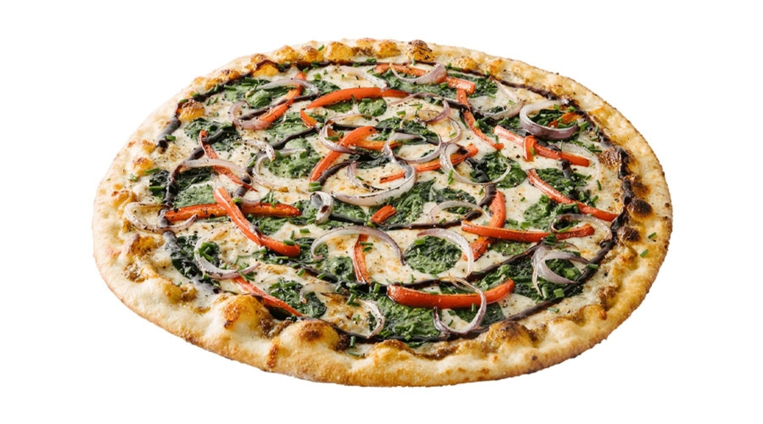 Order 12" Pesto Veggie food online from ZaLat Pizza store, Frisco on bringmethat.com