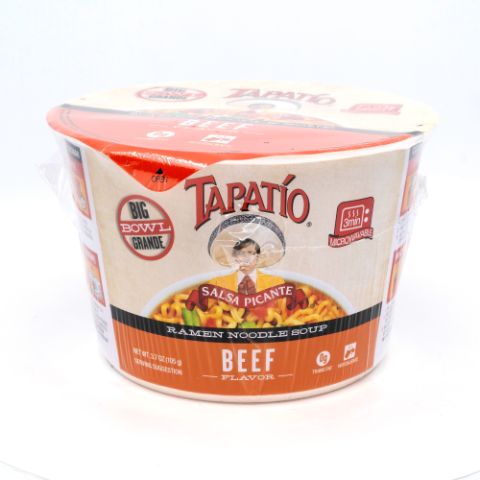 Order Tapatio Ramen Noodle Beef 3.7oz food online from 7-Eleven store, Las Vegas on bringmethat.com