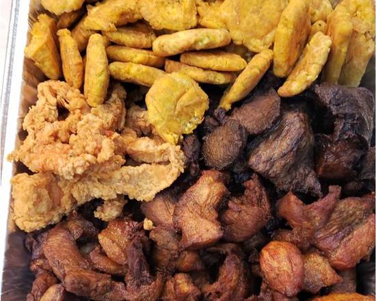 Order boneless chicken, beef, pork with tostones/pollo sin hueso,res , cerdo con tostones food online from Peralta Brentwood Deli Grocery store, Brentwood on bringmethat.com