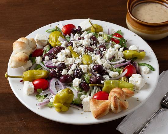Order Greek Salad food online from Pat Pizzeria store, Havre De Grace on bringmethat.com