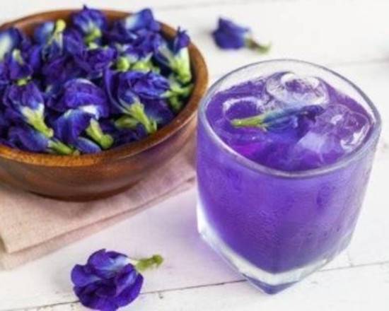 Order Passion Peach Butterfly Pea Lemonade food online from Mochiholic Fremont store, Fremont on bringmethat.com