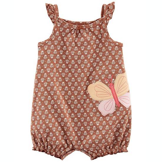 Order carter's® Size 12M Butterfly Romper in Brown food online from Bed Bath & Beyond store, Lancaster on bringmethat.com