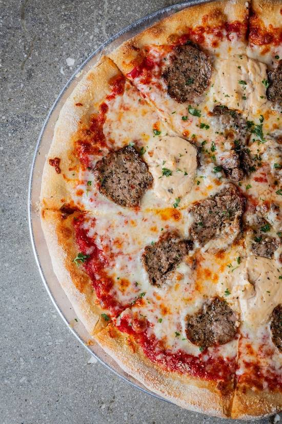 Order Meatball Pizza (DS) food online from Tennfold store, Nashville on bringmethat.com