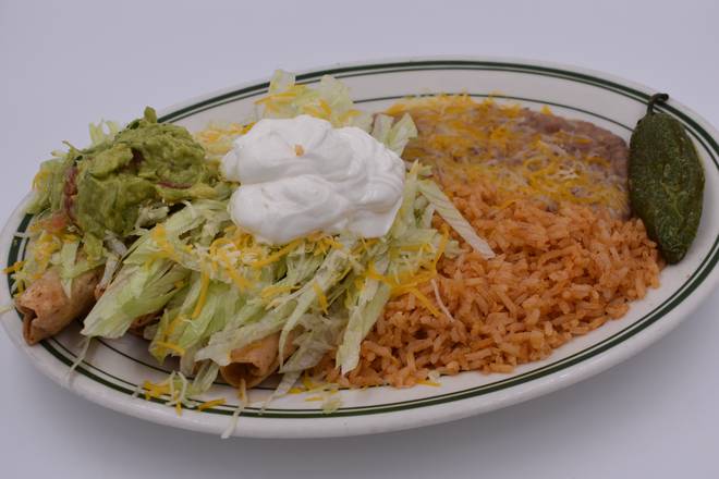 Order Rolled Taco Plate food online from J & M store, Escondido on bringmethat.com