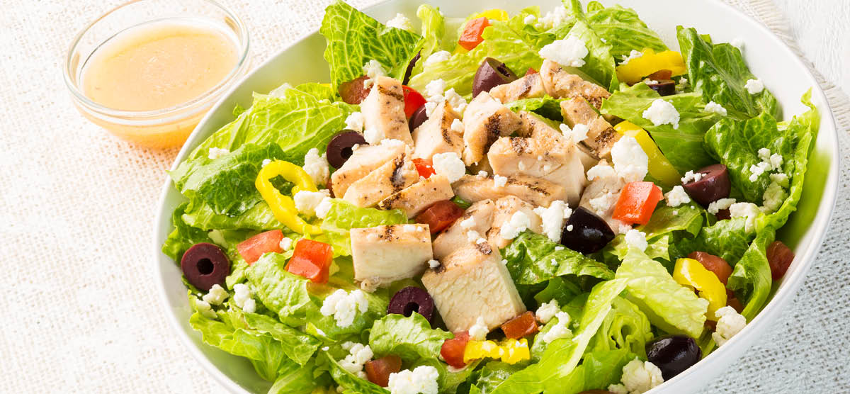 Order Greek Salad food online from Earl Of Sandwich store, Los Angeles on bringmethat.com
