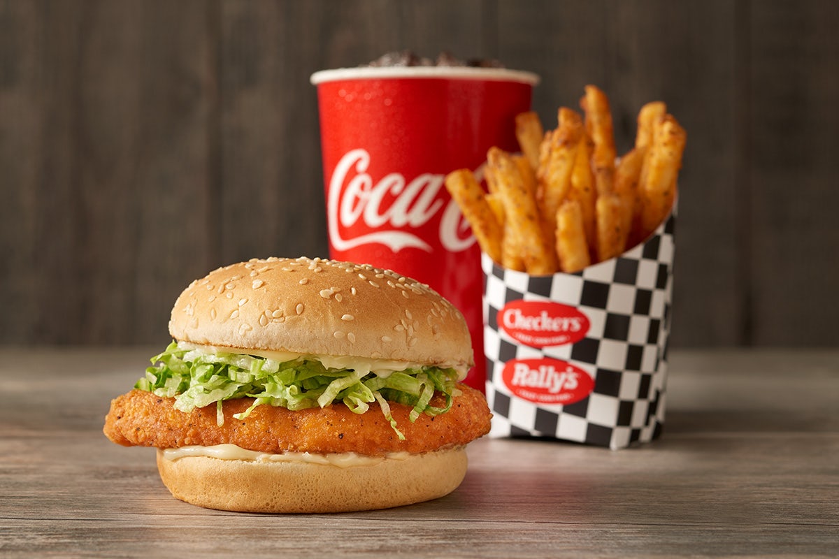 Order Spicy Chicken Sandwich Combo food online from Rallys Hamburgers store, Shelbyville on bringmethat.com