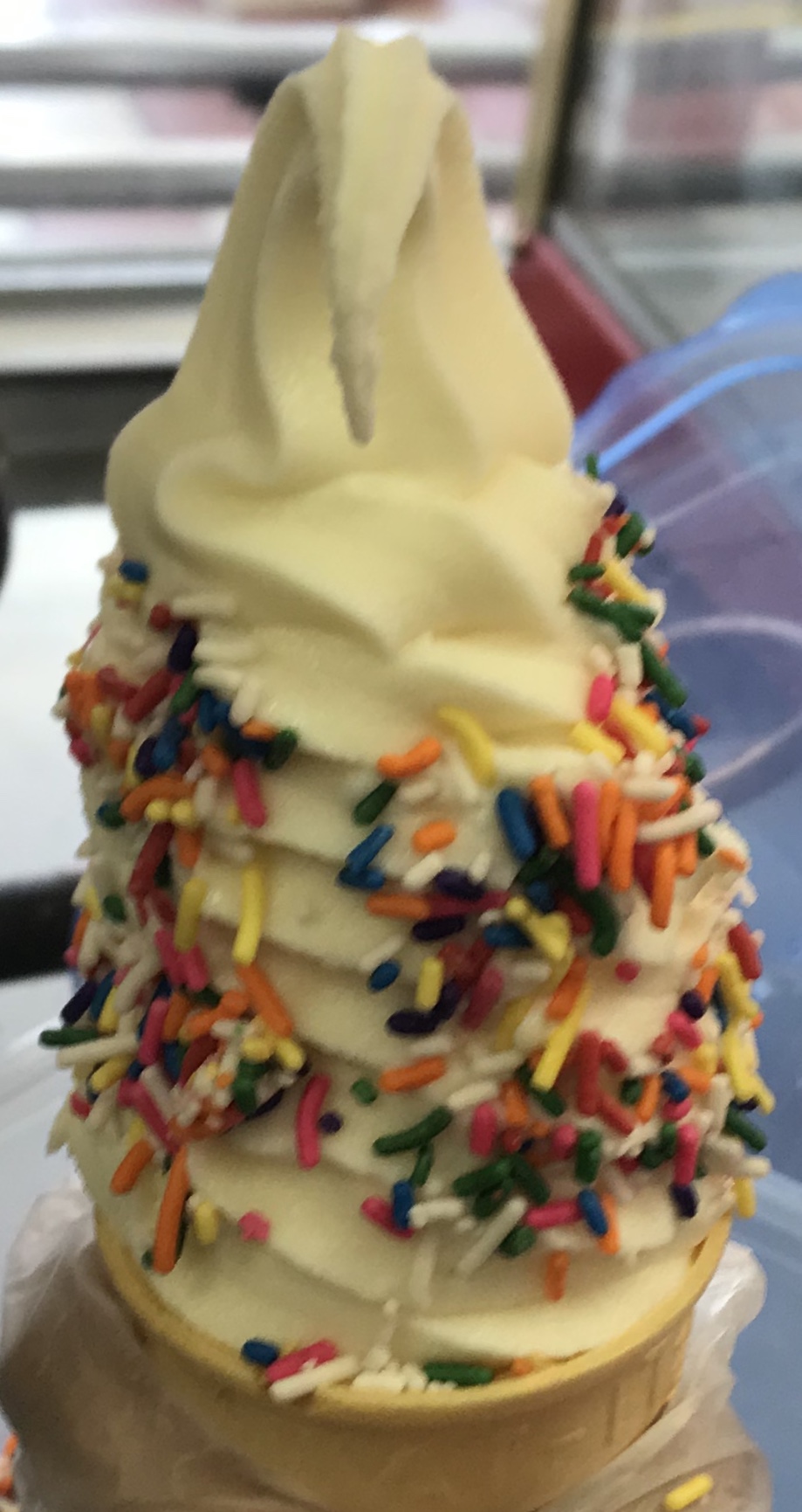 Order  Ice cream cone in a cup With sprinkles food online from Jakes Pup in The Ruf store, Chicago on bringmethat.com