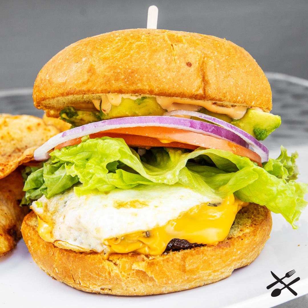 Order Spanglish Burger food online from Spanglish Kitchen store, Alhambra on bringmethat.com