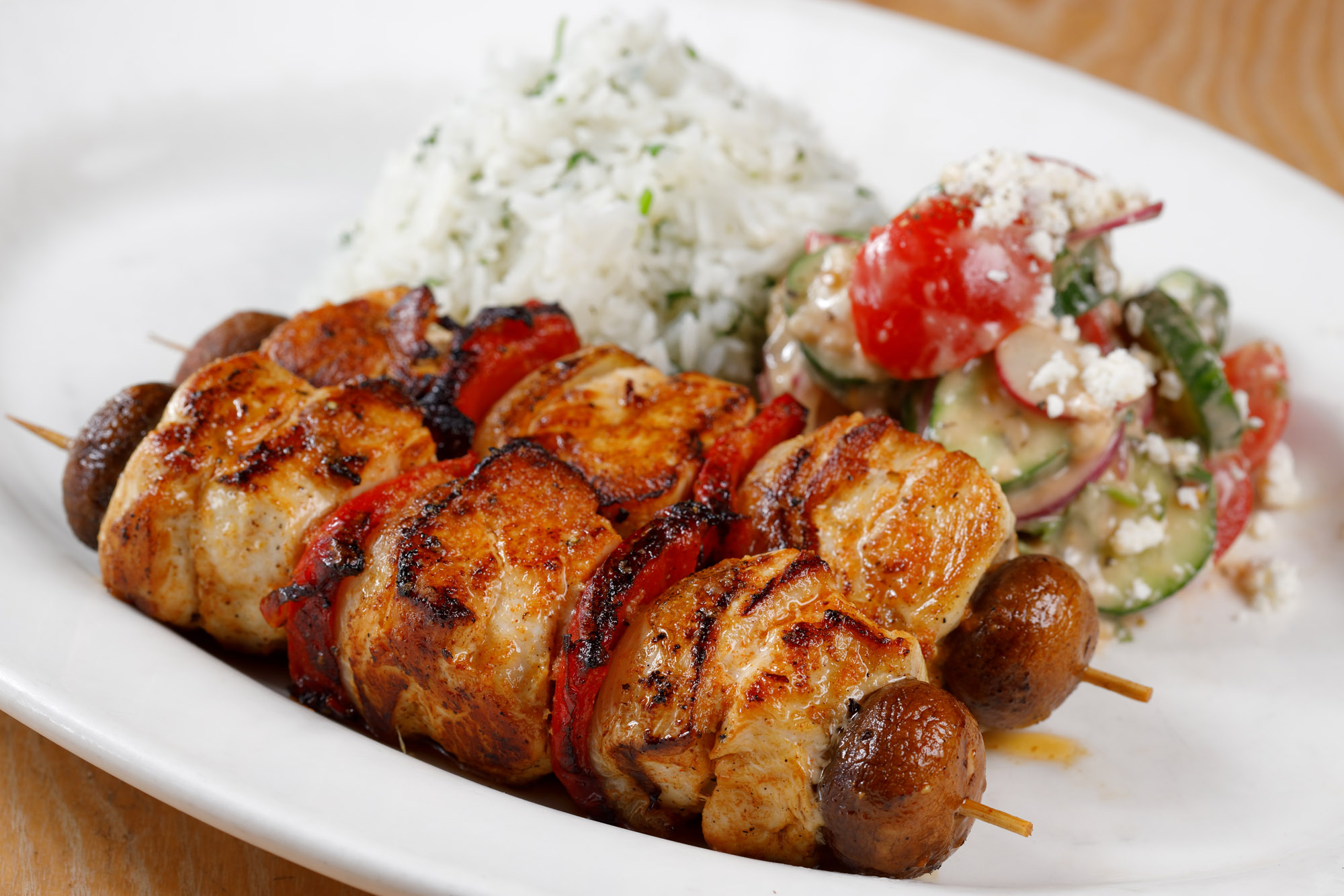Order Grilled Chicken Kebabs food online from ***doc b's river north $3.99 delivery special*** store, Chicago on bringmethat.com