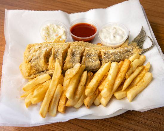 Order 22 Catfish Fillet + Family Fries and 2Ltr Drink food online from Jr Fish And Chicken store, Memphis on bringmethat.com