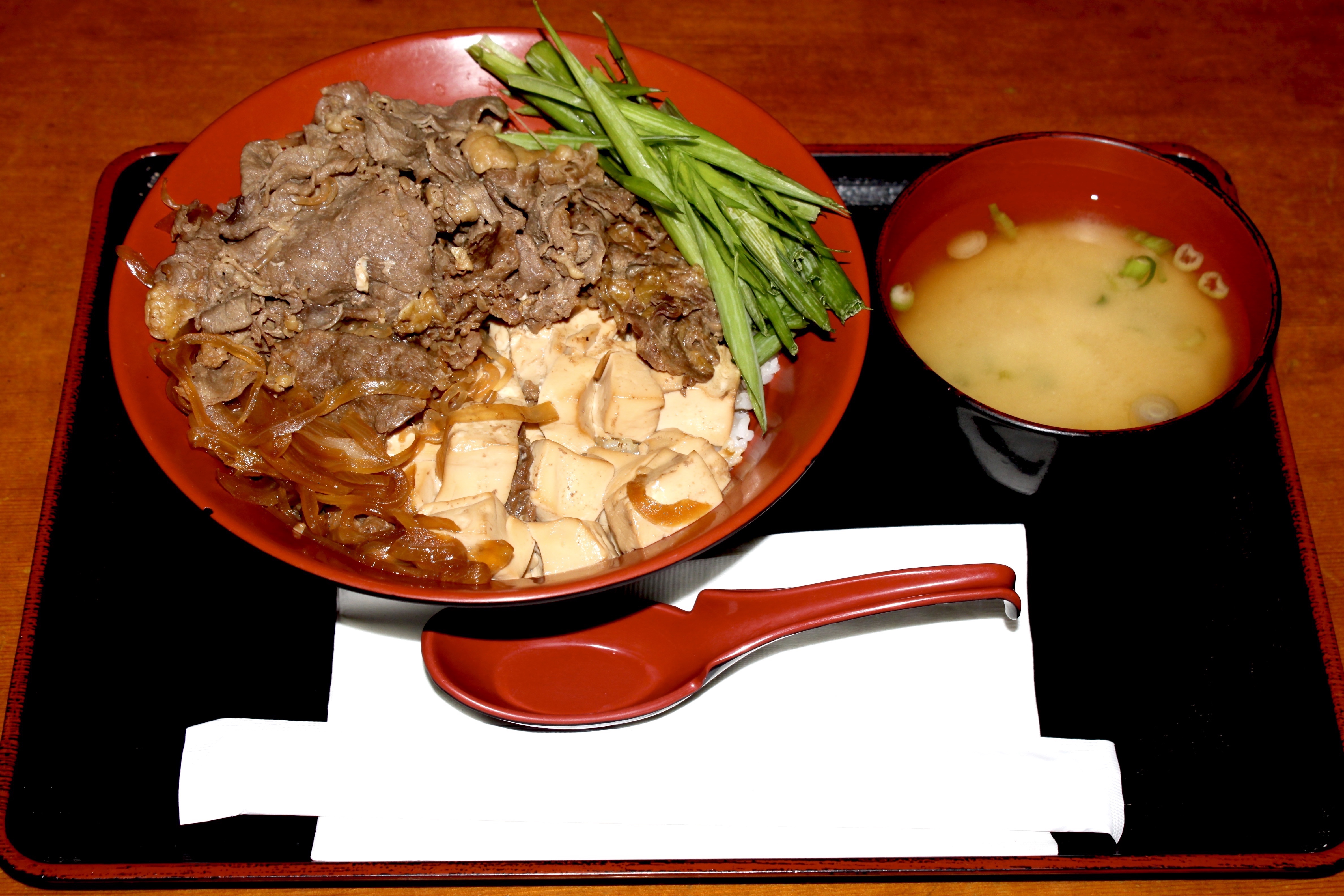 Order Sukiyakidon food online from Kotohira Restaurant store, Gardena on bringmethat.com