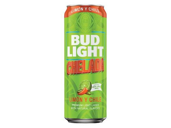 Order Bud Light Chelada Limon Y Chile - 25oz Can food online from Jacob's Liquor store, Sachse on bringmethat.com