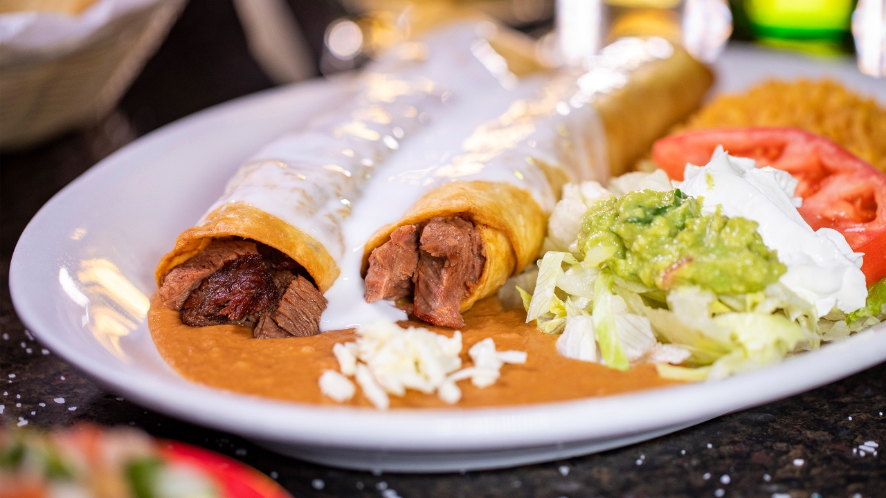 Order Beef  Chimichangas food online from Casa Grande store, South Point on bringmethat.com