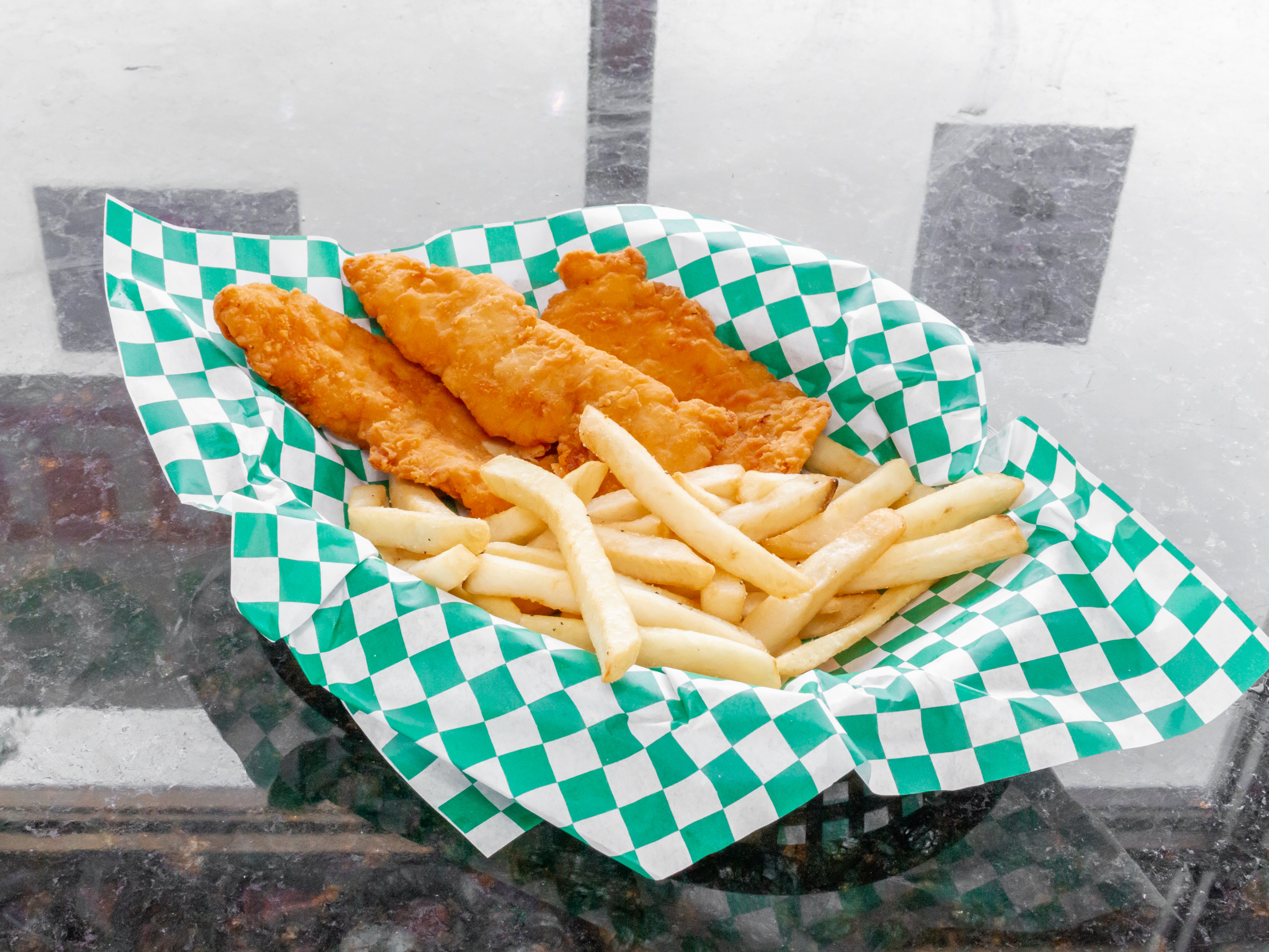 Order Chicken Tenders w/ Fries food online from Omg Grill store, Morton Grove on bringmethat.com