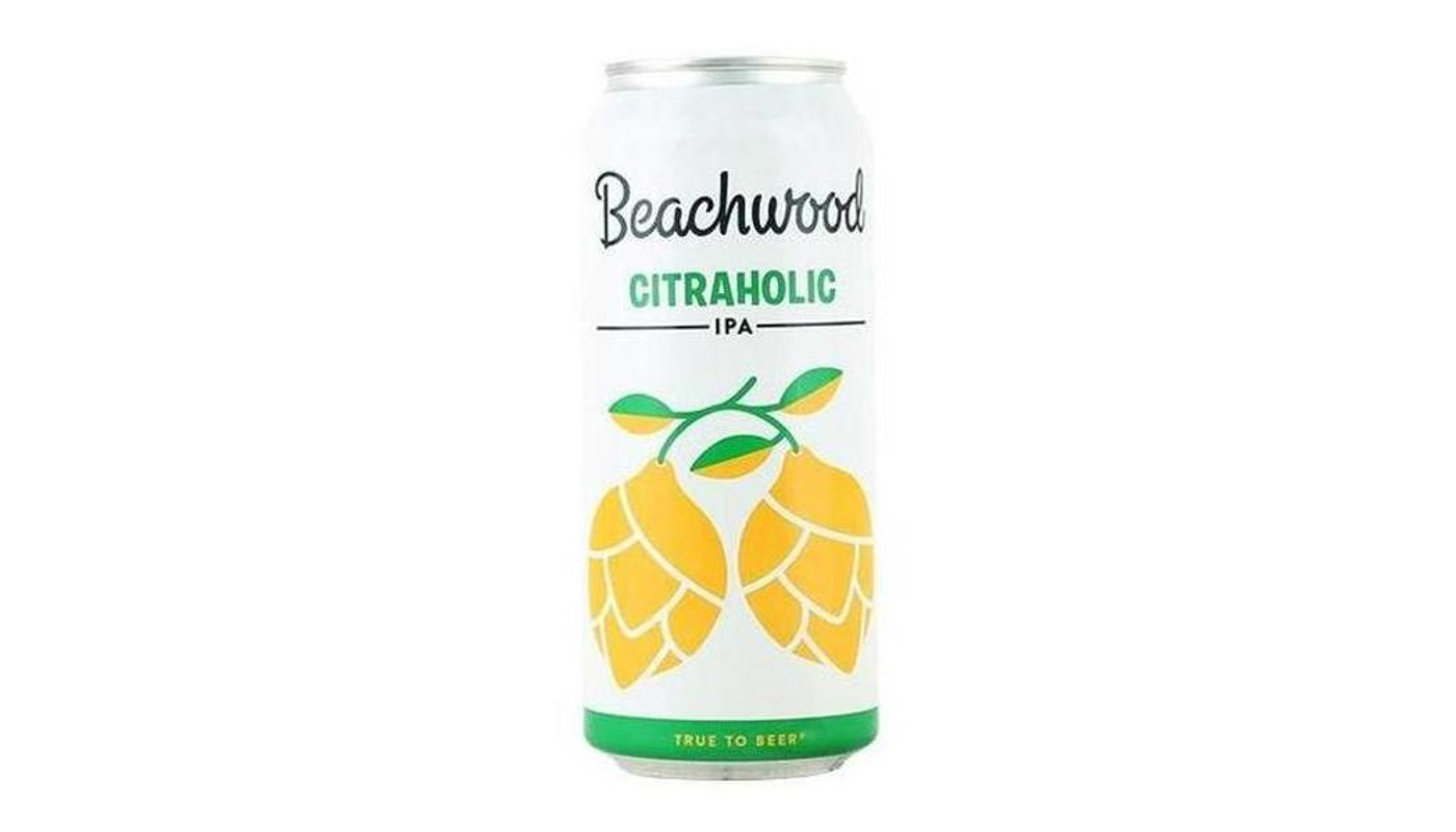 Order Beachwood Citraholic 4x 16oz Cans food online from House Of Cigar & Liquor store, Redondo Beach on bringmethat.com