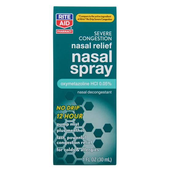 Order Rite Aid Severe Congestion Nasal Spray (1 oz) food online from Rite Aid store, Mammoth Lakes on bringmethat.com