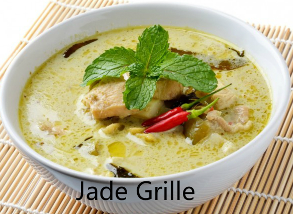 Order 8. Green Curry food online from Jade Grille store, Pittsburgh on bringmethat.com