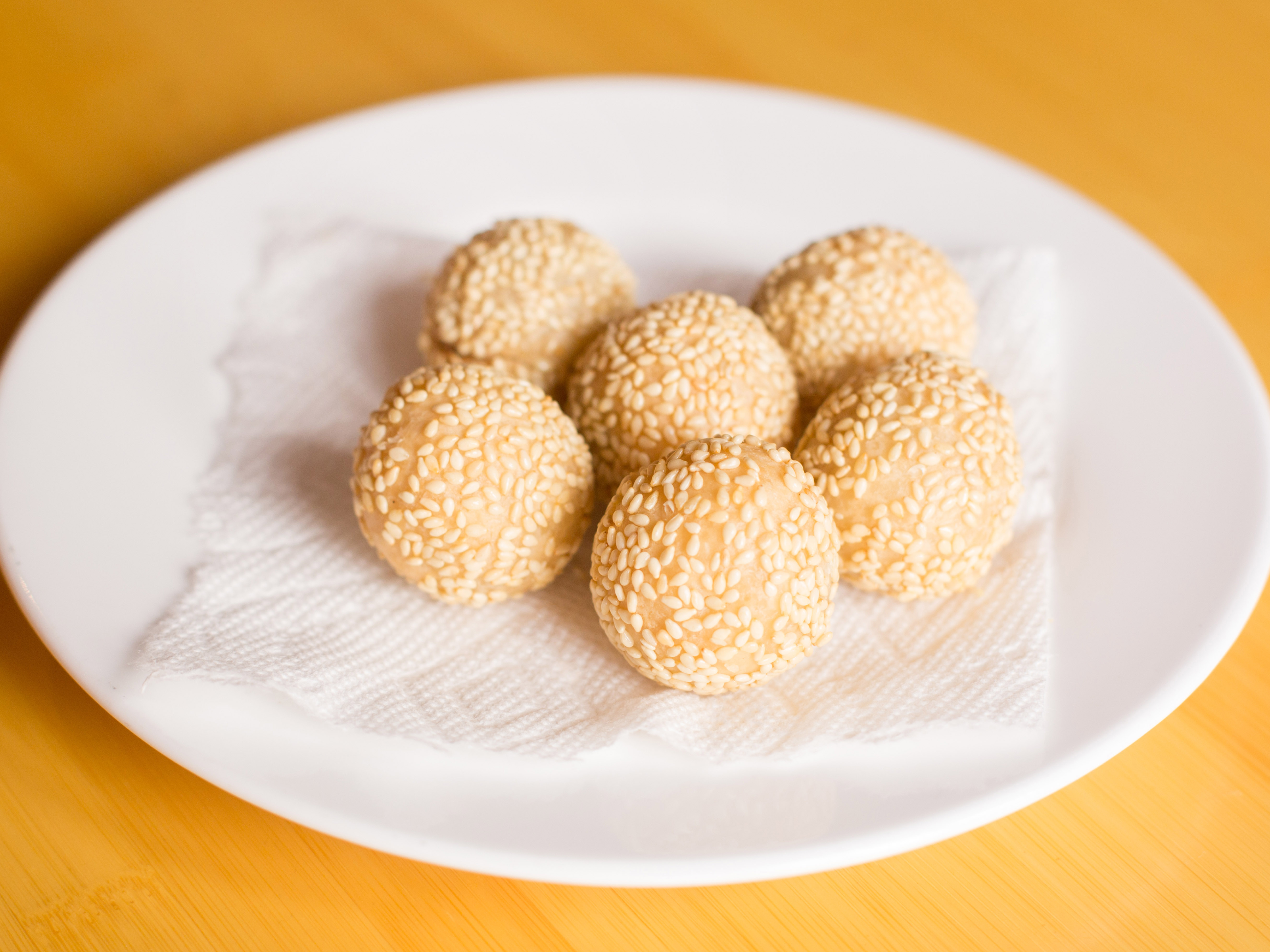 Order Japanese  sesame ball (red bean 8 pcs) food online from Sushi mizu store, New Haven on bringmethat.com