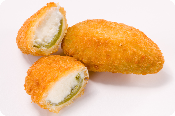 Order 6 Piece Jalapeno Poppers food online from Broaster At New Omm Market store, Sacramento on bringmethat.com