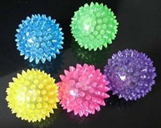 Order Scoochie Pets Light Up Spike Ball Vinyl food online from What The Fluff? Pet Store & More! Llc store, Woodridge on bringmethat.com