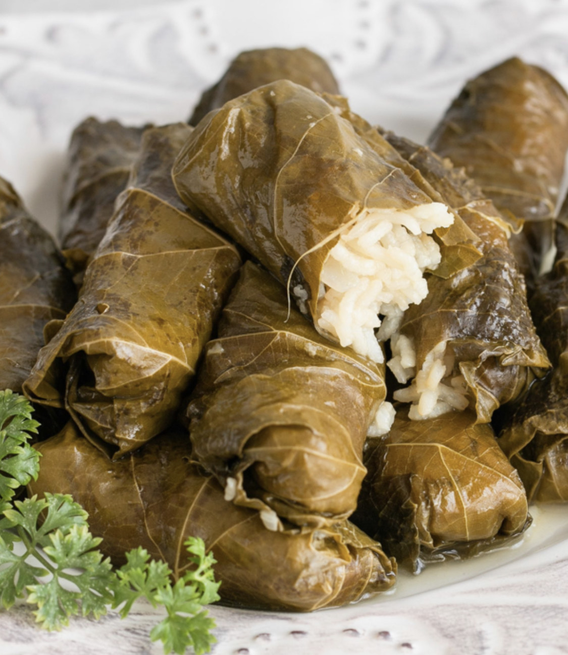 Order Dolmas / Stuffed Grape Leaves food online from Mid-East Cafe And Restaurant Llc store, Akron on bringmethat.com