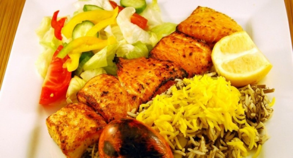 Order 21. Filet of Salmon food online from Safir Mediterranean Cuisine store, Woodland Hills on bringmethat.com