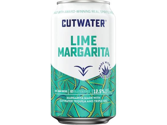 Order Cutwater Tequila Lime Margarita - 4x 12oz Cans food online from Josh Wines & Liquors Inc store, New York on bringmethat.com