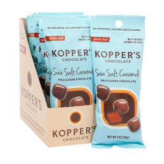 Order Kopper's Grab Bag - Sea Salt Caramels (Milk & Dark Chocolate) food online from Fferins Of Brooklyn store, Brooklyn on bringmethat.com