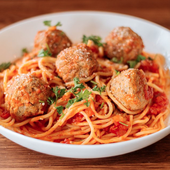 Order Spaghetti & Meatballs food online from Slice Of La store, Los Angeles on bringmethat.com
