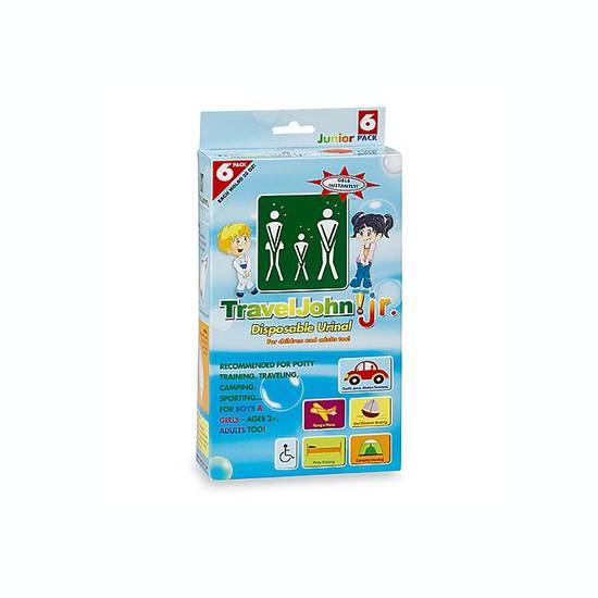 Order TravelJohn JR™ 6-Pack Disposable Urinal food online from Buybuy Baby store, Christiana on bringmethat.com