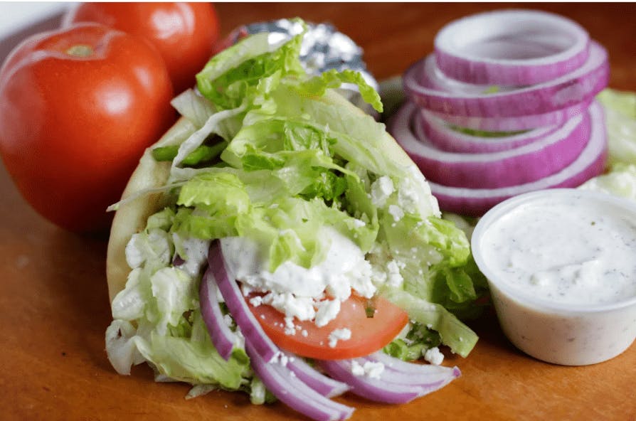 Order Veggie Gyro - Gyro food online from Can Am Pizza store, Federal Way on bringmethat.com