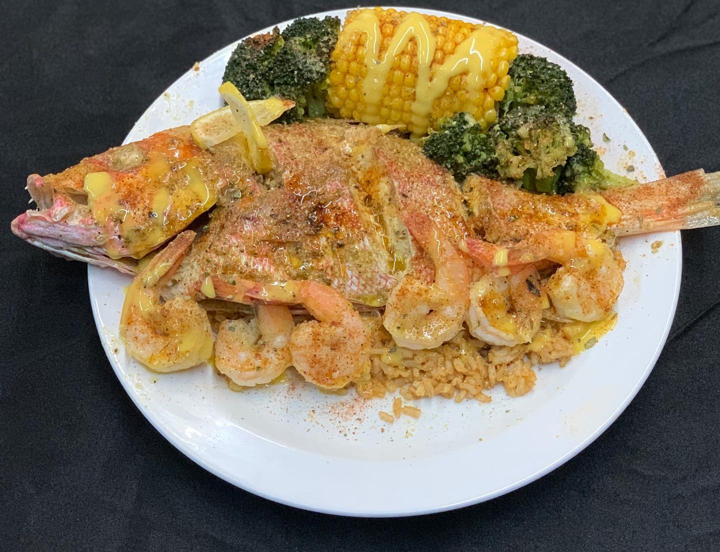 Order Red Snapper Combo food online from Phenomenal Seafood store, Austell on bringmethat.com