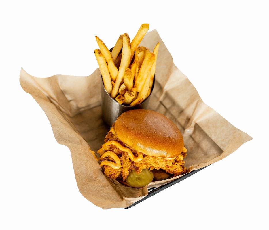 Order Spicy Chicken Sandwich  food online from The Greene Turtle store, Hanover on bringmethat.com