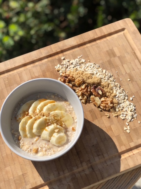 Order Banana Nut and Caramel Oatmeal food online from Chainline Brew Cafe store, El Cajon on bringmethat.com
