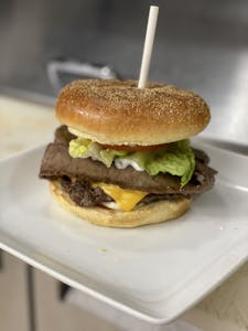 Order Gyro Burger food online from Gyro Place store, Clear Lake on bringmethat.com