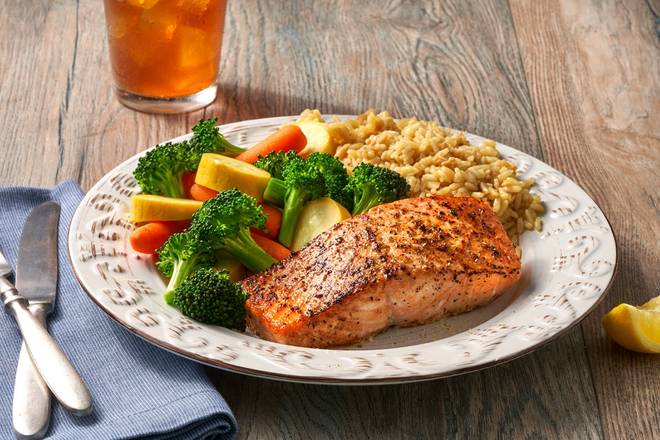 Order Light Lemon Herb Grilled Salmon food online from Cotton Patch Cafe store, Grapevine on bringmethat.com