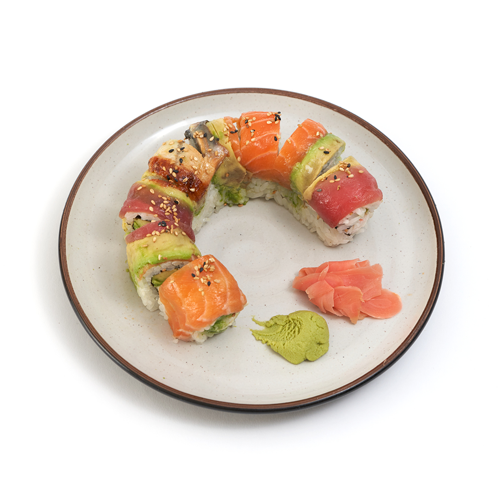 Order Rainbow Roll food online from Yogis Grill store, Gilbert on bringmethat.com