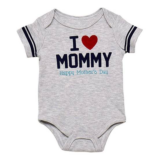 Order Baby Starters® Size 3M "I Heart Mommy" Bodysuit in Grey food online from Bed Bath & Beyond store, Lancaster on bringmethat.com