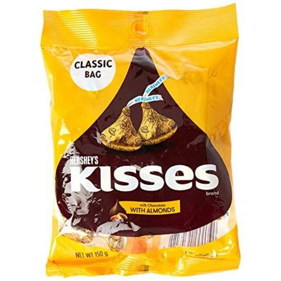 Order Hershey's Kisses w/Almonds Peg Bag food online from IV Deli Mart store, Goleta on bringmethat.com
