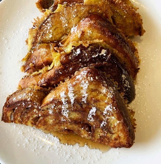 Order Egg Challah French Toast food online from Pickles Deli store, Newbury Park on bringmethat.com