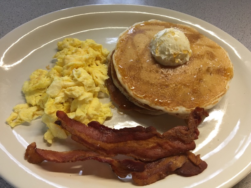 Order Kids 1 Egg Any Style with Pancake and Meat food online from Cafe With Soul store, Doylestown on bringmethat.com