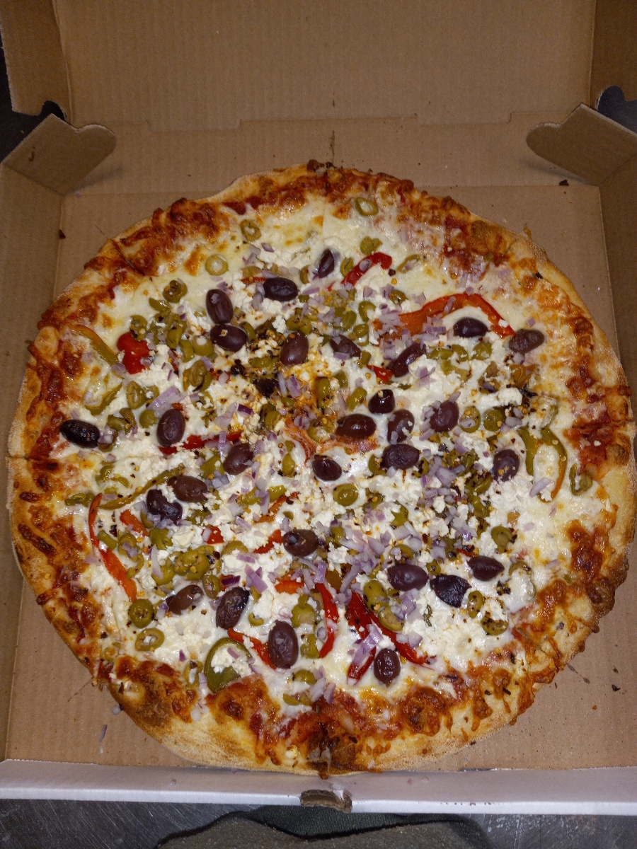 Order Veggie Pizza food online from Worcester Pizza Factory store, Worcester on bringmethat.com