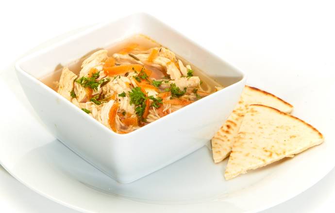Order Greek Lemon Chicken Soup food online from Taziki Mediterranean Cafe store, Auburn on bringmethat.com