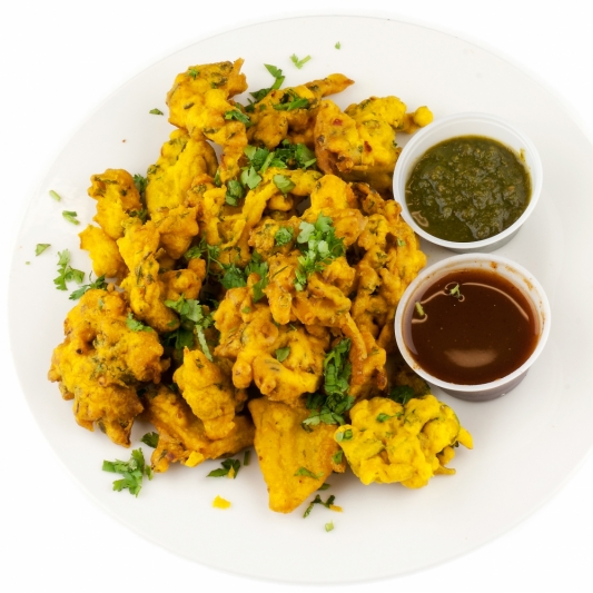 Order Vegetable Pakora food online from Masala Art Fine Indian Cuisine store, Branchburg on bringmethat.com