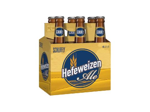 Order Schlafly Hefeweizen Ale - 6x 12oz Bottles food online from Kirby Food & Liquor store, Champaign on bringmethat.com